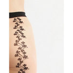 Wolford Dames Panty Floral Tights 14965 - Jambelles