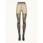 Wolford Dames Panty Graphic Flower Tights 17615 - Jambelles