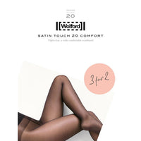 Wolford Dames Panty Satin Touch 20 Comfort 3P 14807 - Jambelles