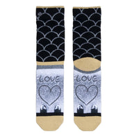 Xpooos Dames Sokken Xmas Snow Love 70158 - Jambelles