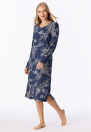 Schiesser Comfort Essentials dames nachthemd met bloemenprint 181985