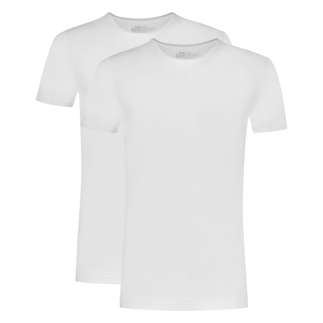 Ten Cate Heren Basics organic cotton stretch T-shirt 2-pack 32326