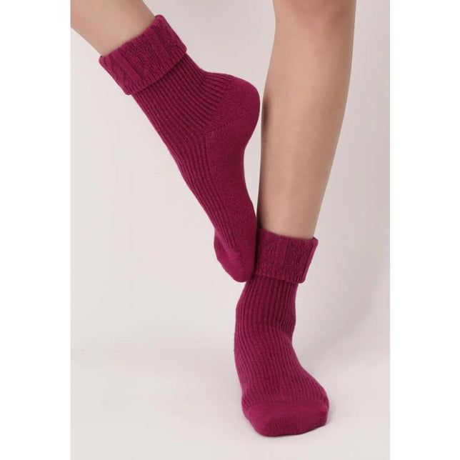 Oroblu Dames Sokken Fine Cashmere Blend Hilda sock rib VOBFCB31S - Jambelles
