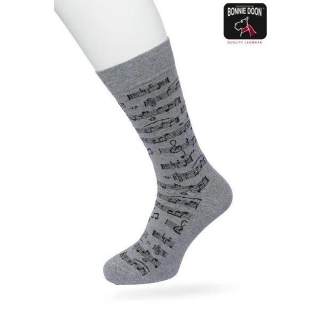 Bonnie Doon Heren Sokken Music Notes Sock BT992132 - Jambelles