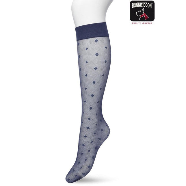Bonnie Doon Dames Panty Kniekousen Geometric Knee High BP211503 - Jambelles