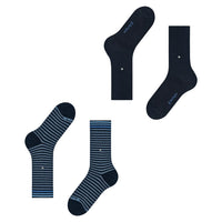 Burlington Heren Sokken Everyday Stripe SO - Mixed 2-Pack 21087 - Jambelles