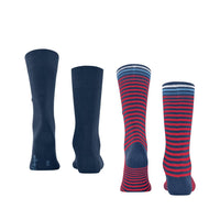 Burlington Heren Sokken Everyday Stripe SO - Mixed 2-Pack 21087 - Jambelles