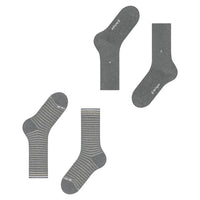 Burlington Heren Sokken Everyday Stripe SO - Mixed 2-Pack 21087 - Jambelles