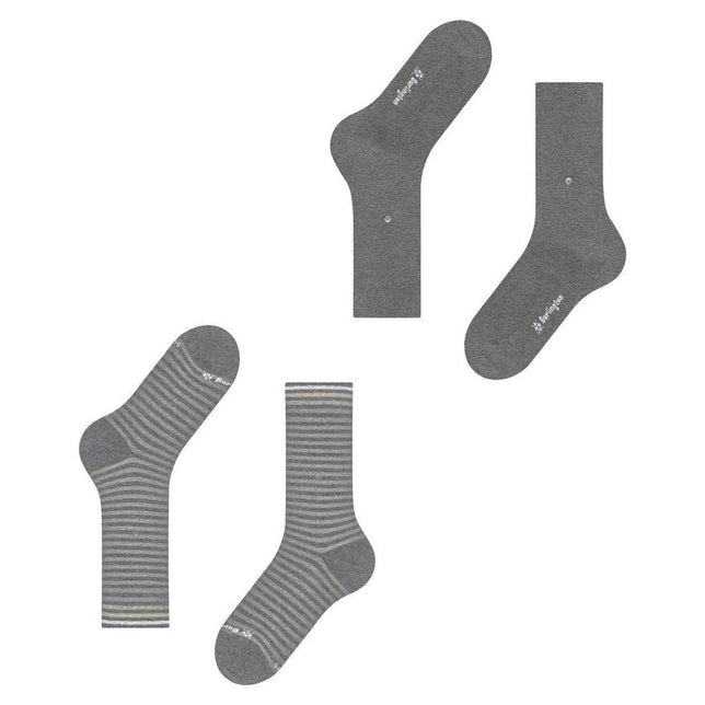 Burlington Heren Sokken Everyday Stripe SO - Mixed 2-Pack 21087 - Jambelles