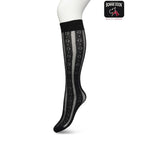 Bonnie Doon Dames Panty Kniekousen Flower Stripe Knee-High BP221804 - Jambelles