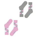 Burlington Dames Sokken Everyday Argyle Sock 2-Pack 22012 - Jambelles