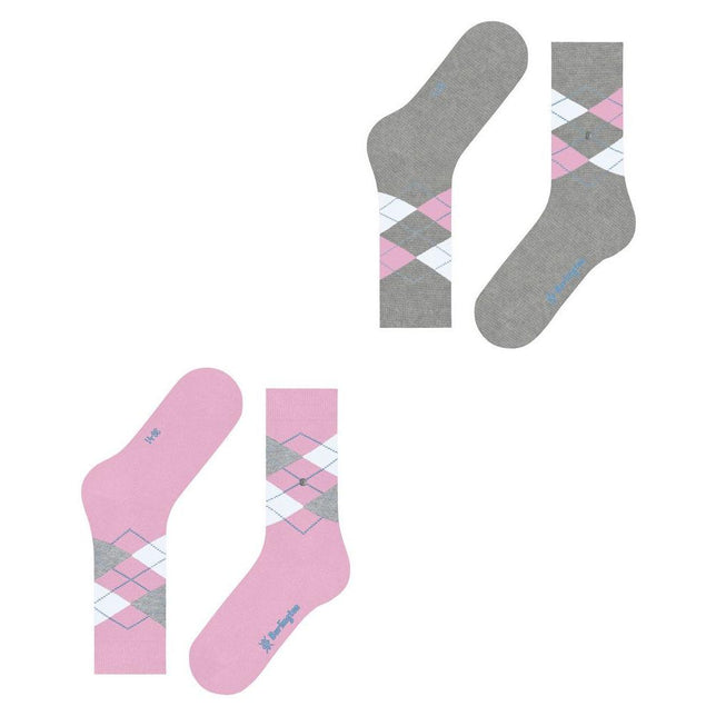 Burlington Dames Sokken Everyday Argyle Sock 2-Pack 22012 - Jambelles
