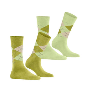 Burlington Dames Sokken Everyday Argyle Sock 2-Pack 22012 - Jambelles
