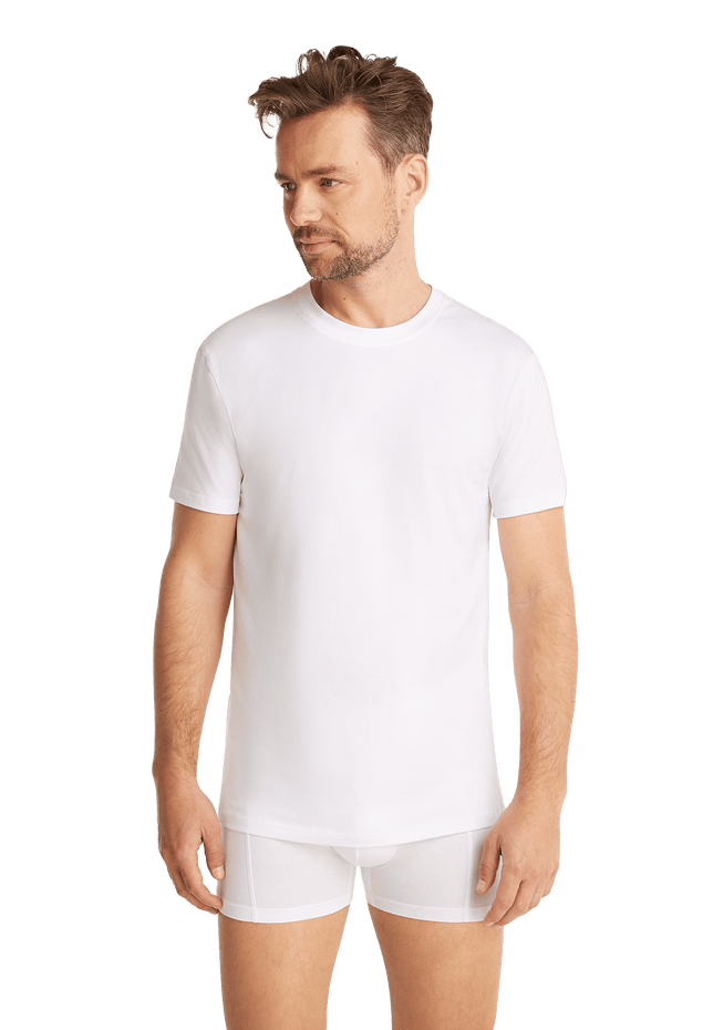 Ten Cate Heren Basics organic cotton stretch T-shirt high neck 2-pack 32327