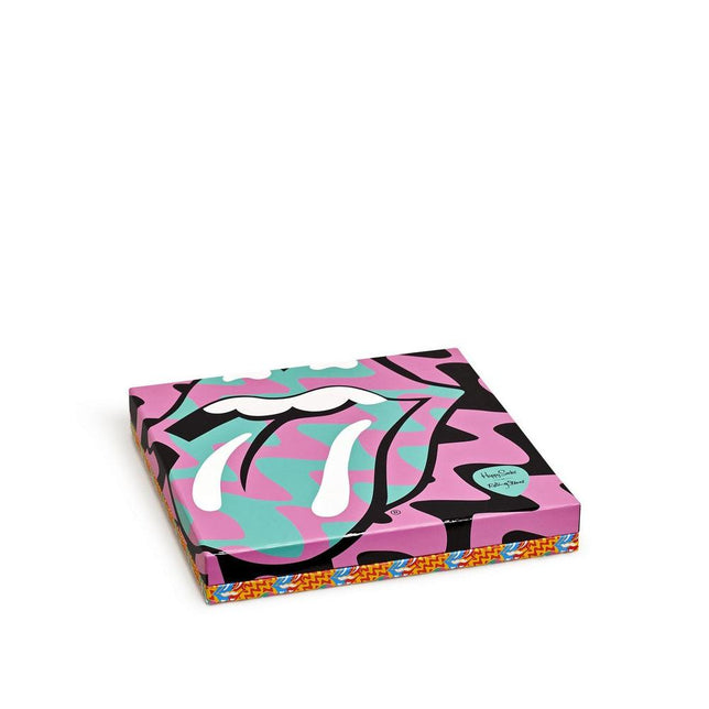 Happy Socks Dames &amp; Heren Fantasie Sokken Rolling Stones 6-Pack Gift Box XRLS10 - Jambelles