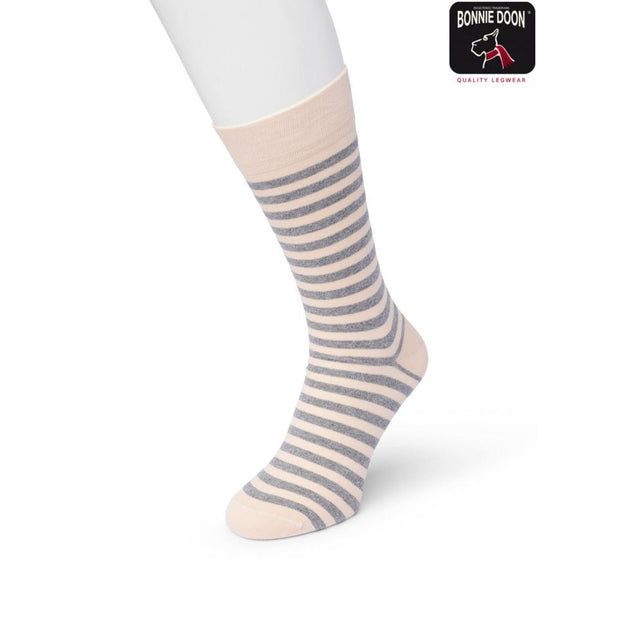 Bonnie Doon Dames Sokken Basic Stripe Sock BD042101 - Jambelles