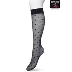 Bonnie Doon Dames Panty Kniekousen Geometric Knee High BP211503 - Jambelles