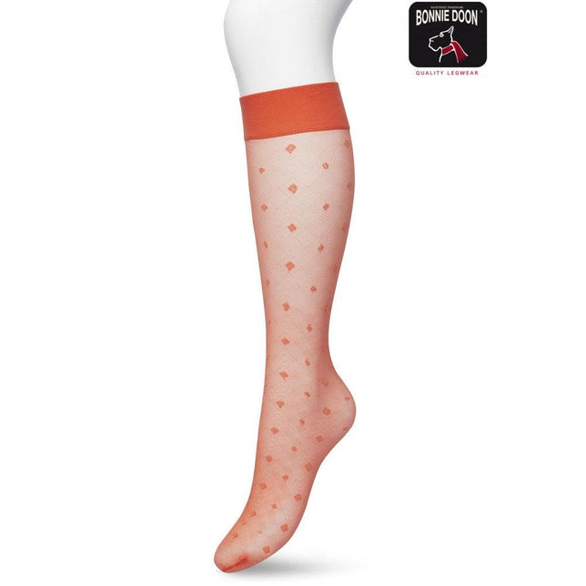 Bonnie Doon Dames Panty Kniekousen Geometric Knee High BP211503 - Jambelles