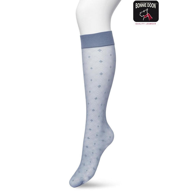 Bonnie Doon Dames Panty Kniekousen Geometric Knee High BP211503 - Jambelles