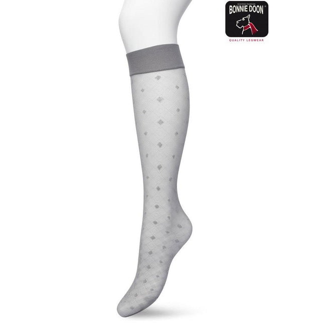 Bonnie Doon Dames Panty Kniekousen Geometric Knee High BP211503 - Jambelles