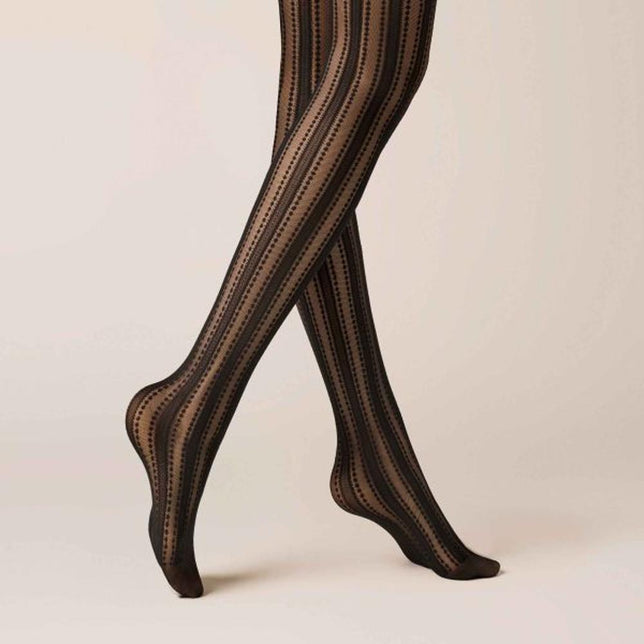 Kunert Dames Panty Graphic Stripes 110500026 - Jambelles