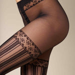 Kunert Dames Panty Graphic Stripes 110500026 - Jambelles