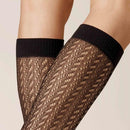 Kunert Dames Kniekousen FINE AJOUR 110500024 - Jambelles