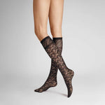 Hudson Dames Kniekousen Graphic Crochet 120000030 - Jambelles