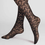 Hudson Dames Kniekousen Graphic Crochet 120000030 - Jambelles