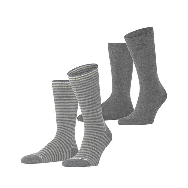 Burlington Heren Sokken Everyday Stripe SO - Mixed 2-Pack 21087 - Jambelles