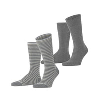 Burlington Heren Sokken Everyday Stripe SO - Mixed 2-Pack 21087 - Jambelles