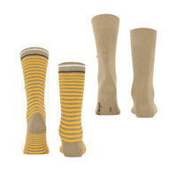 Burlington Heren Sokken Everyday Stripe SO - Mixed 2-Pack 21087 - Jambelles
