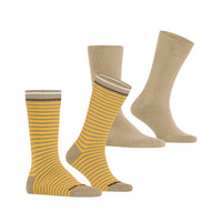 Burlington Heren Sokken Everyday Stripe SO - Mixed 2-Pack 21087 - Jambelles