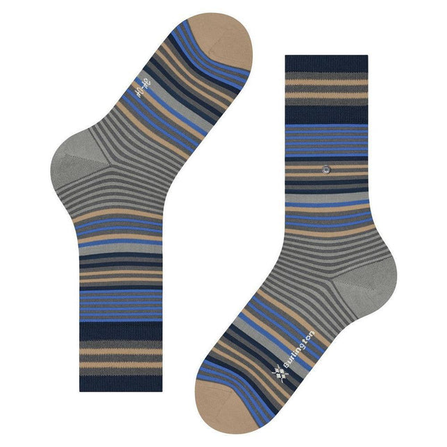 Burlington Heren Sokken Stripe SO 21057 - Jambelles