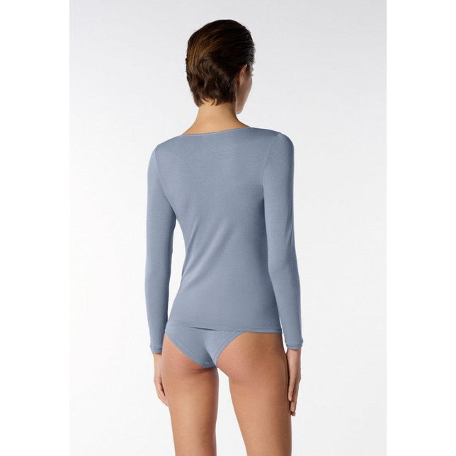 Oroblu Dames Shirt Perfect Line Cashmere - T-Shirt Lon VOBT67055 - Jambelles