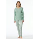 Schiesser Dames Pyjama Set Schlafanzug lang 181746 - Jambelles