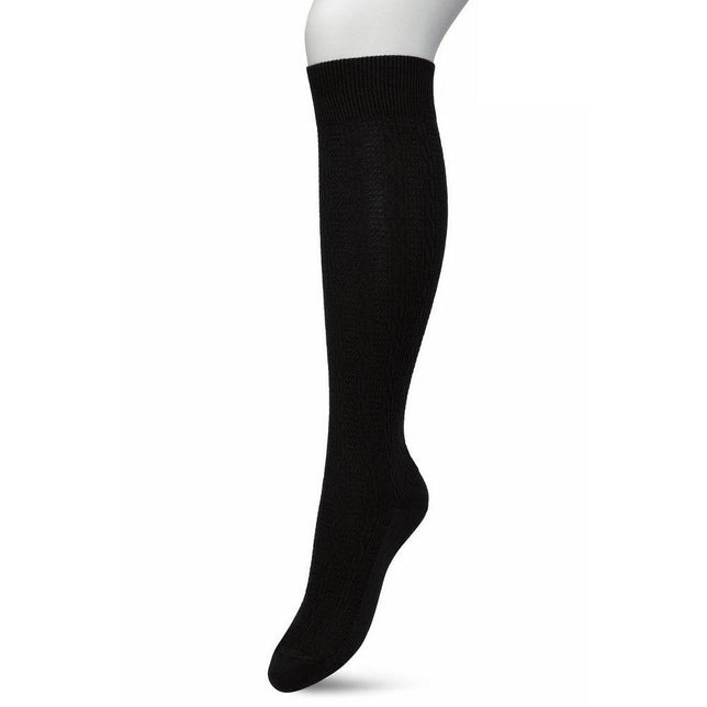 Bonnie Doon Dames Sokken Classic Cable Knee High BP211507 - Jambelles