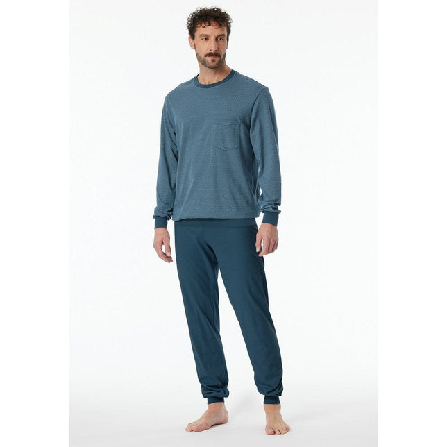 Schiesser Heren Pyjama set Schlafanzug lang 181156 - Jambelles