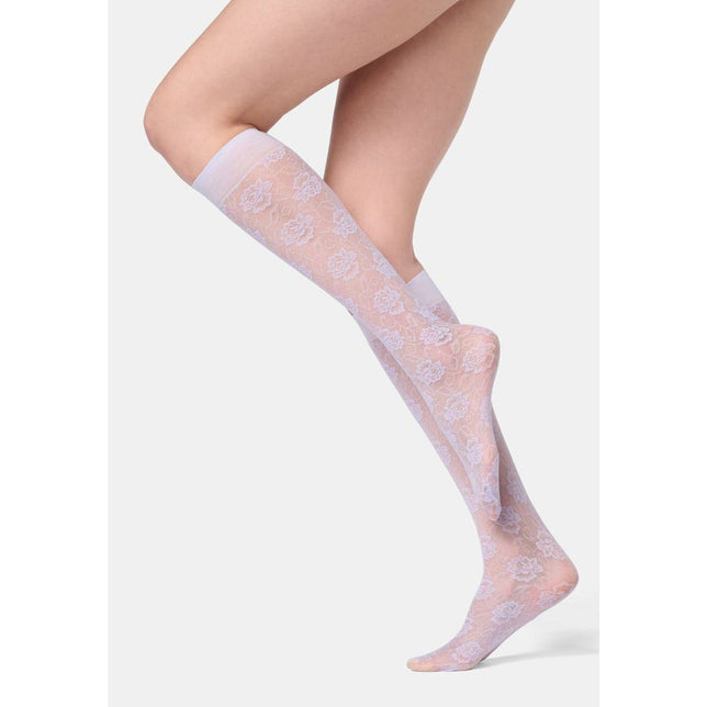 Oroblu Dames Panty Kniekousen Lace Allure 30 Kniekous Vobc68498 - Jambelles