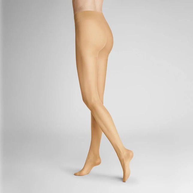 Hudson damespanty Simply 20 To Go in huidkleur, transparant met hoge taille en gladde afwerking. - Jambelles