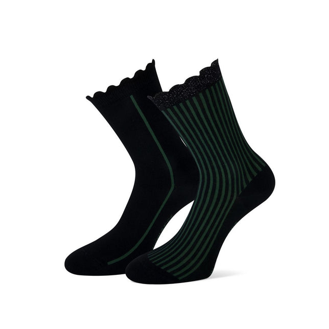 AmyCottonSocks2P81985_BlackGreen_1