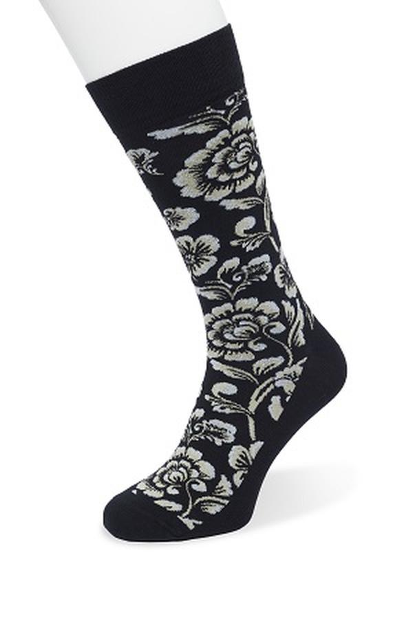 BarockFlowerSockBP221505_BlackBlack_1