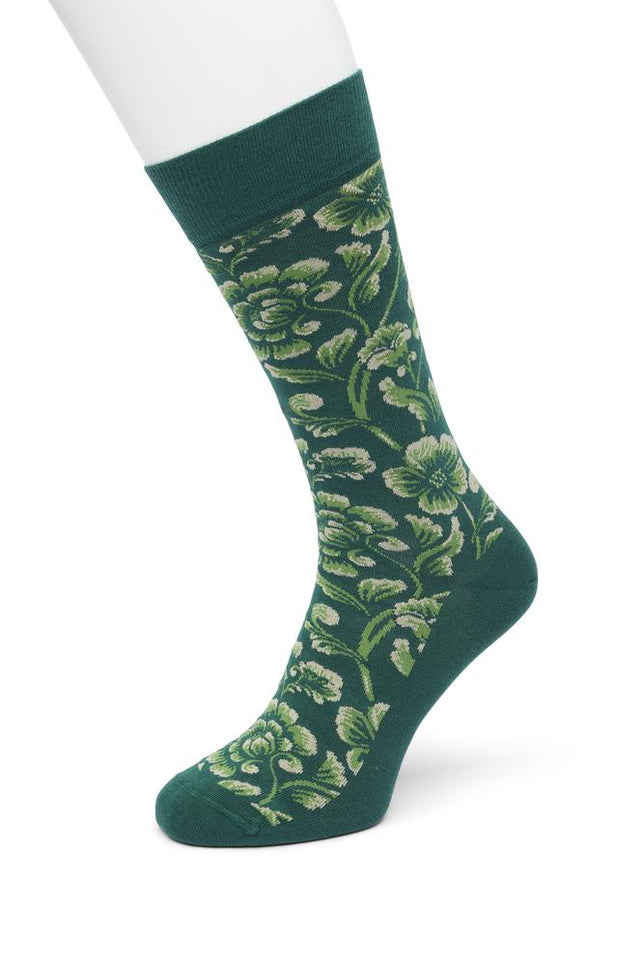 BarockFlowersockBlackBP222503_TrekGreentrekkingGreen_1