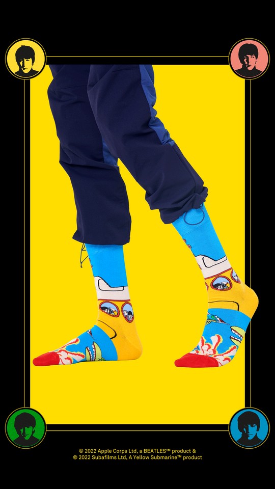 BeatlesCrosswalkSockBEA01_YellowSubmarine_2