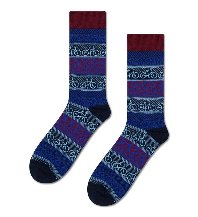 BikeJaquardSockP003240_6300Blue_1
