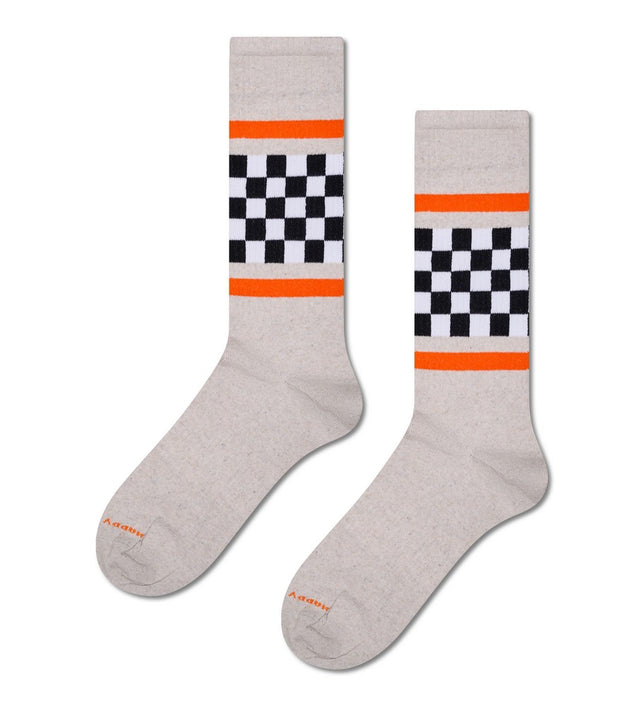 CheckedStripeSneakerSockP003229_9700Grey_1