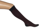 Bonnie Doon Dames Kniekousen Chevron Knee-High BN751558 - Jambelles