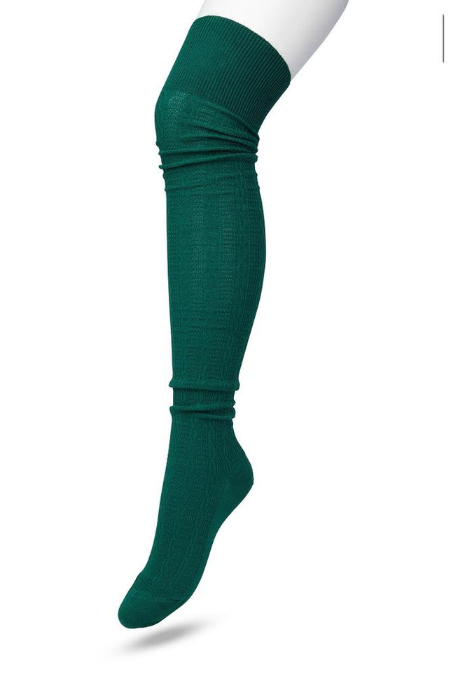 ClassicCableOverKneeSockP53498_TrekGreentrekkingGreen_1