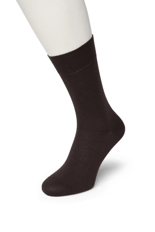 CottonComfortSockBE121401_DBRODarkBrown_1
