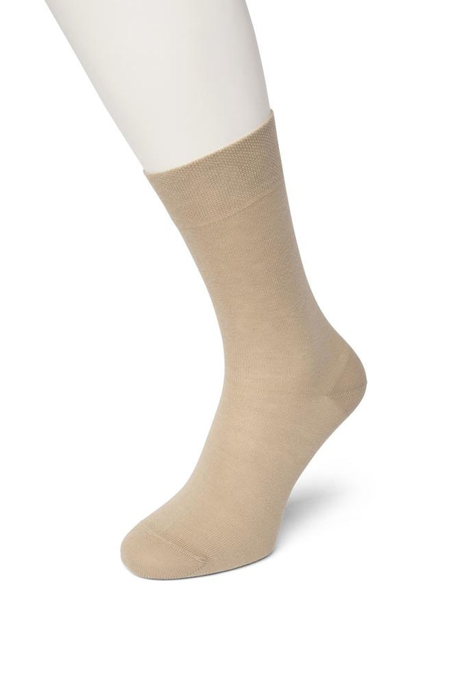 CottonComfortSockBE121401_SANDSand_1